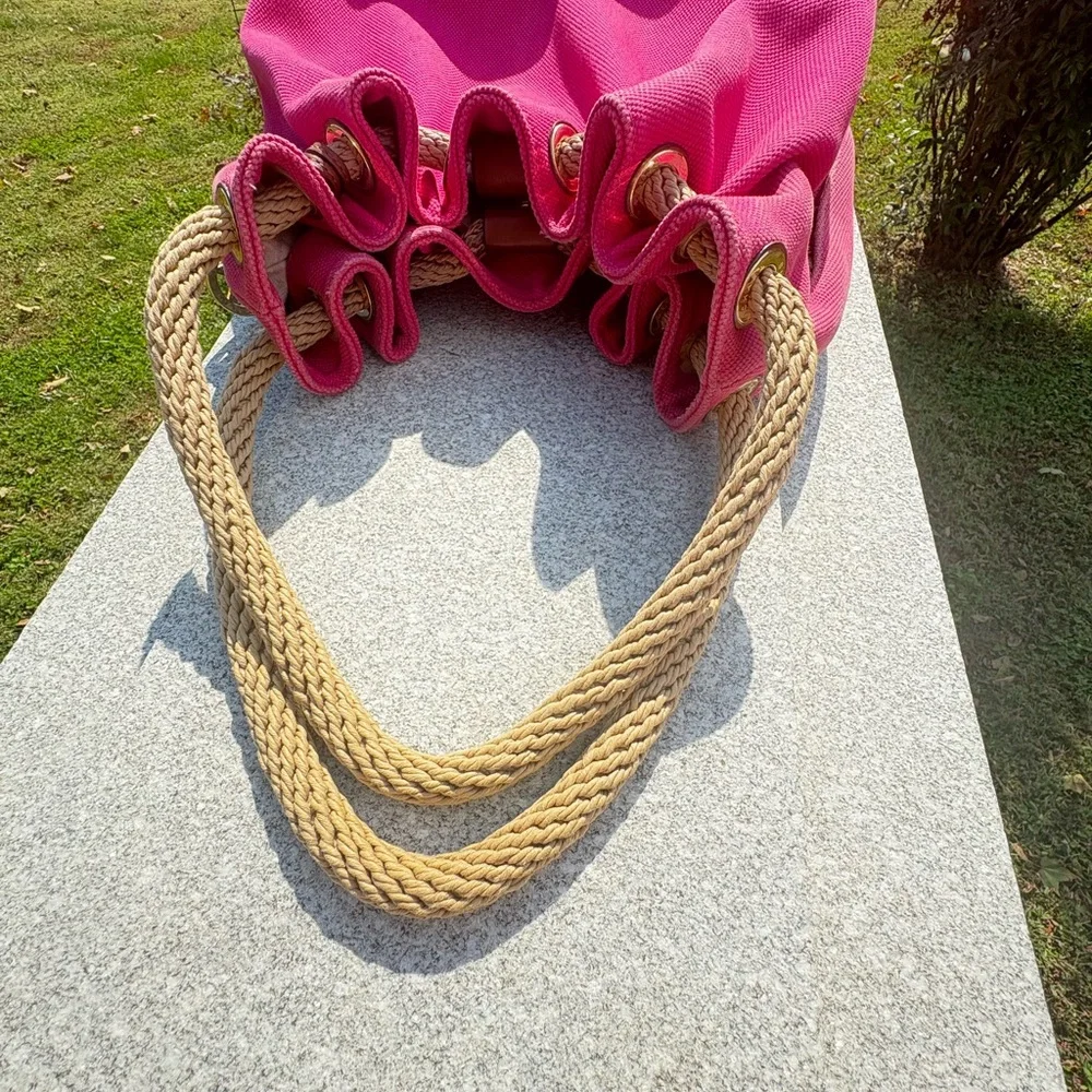 Michael Kors Marina  Large Canvas Drawstring Tote - Picture 3 of 17